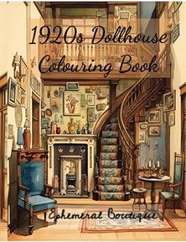 1920s Dollhouse Colouring Book
